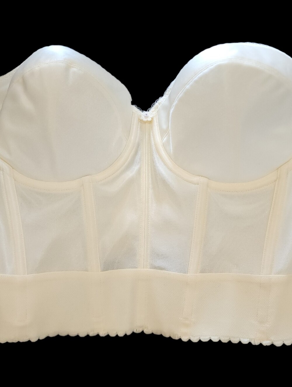Dominique Noemi Women’s Backless Strapless Longline Bustier Bridal Bra 34D